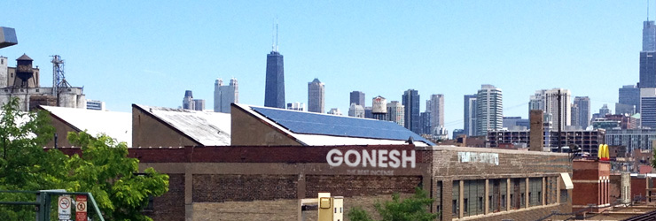 Solar Panels on Rooftop of GenieCo Headquarters