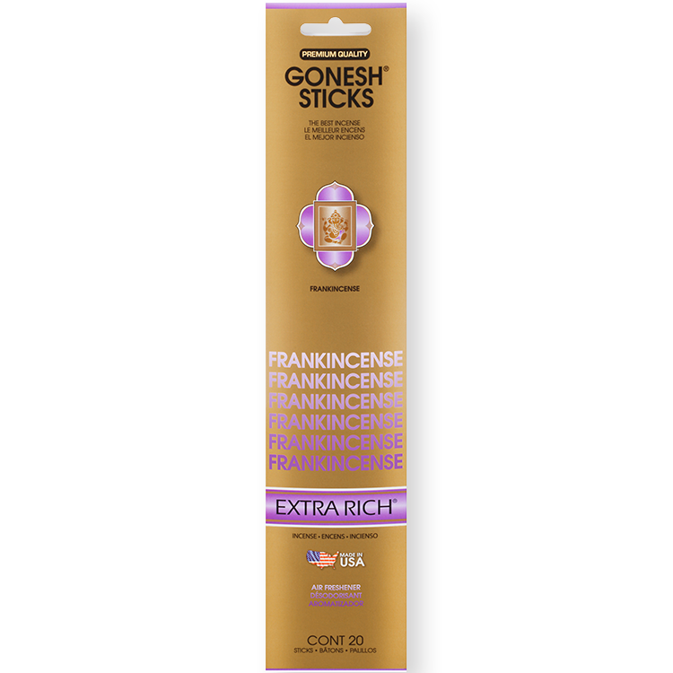 Gonesh Extra Rich Collection Sandalwood 100 Stick Pack-Incense 