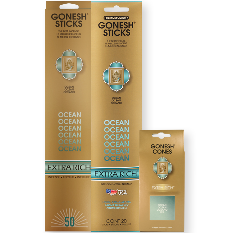 4 Pack-Extra Rich Incense Gonesh Collection Strawberry 4 Piece 