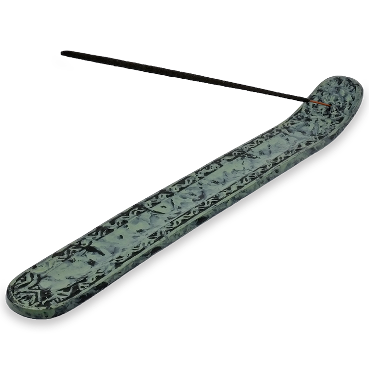 Verdigris Embossed Incense Stick Holder Gonesh Incense