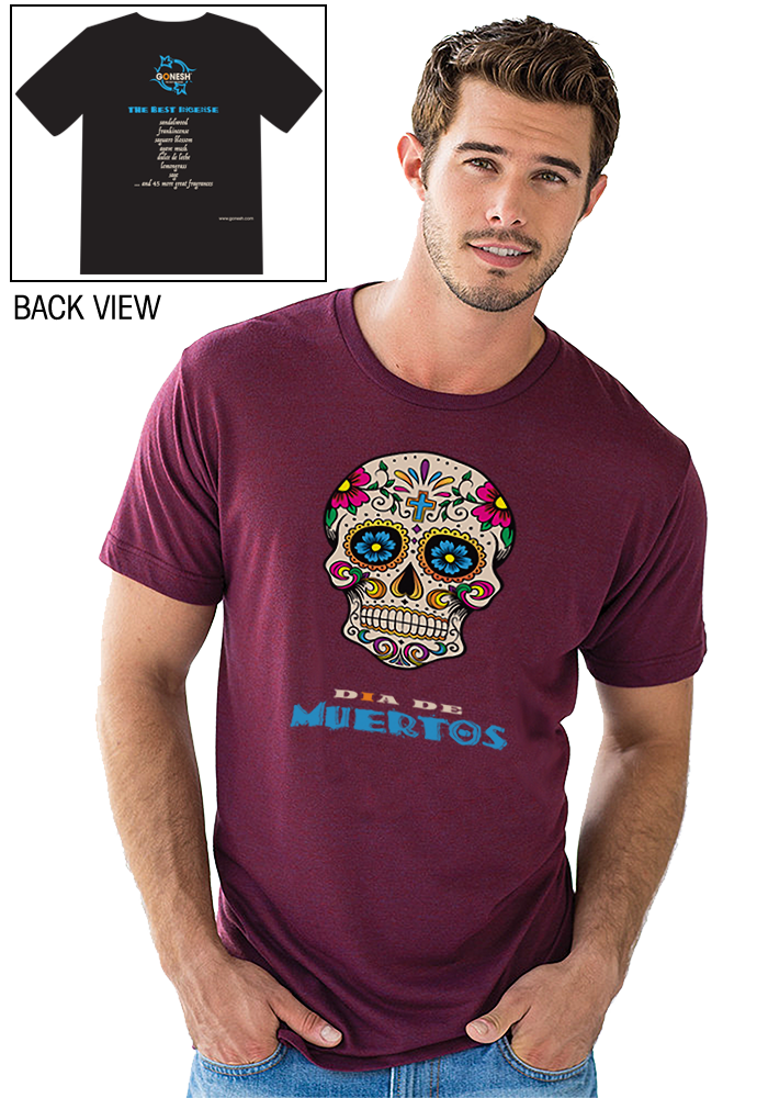 Day of the Dead - T-Shirt- Purple | Gonesh Incense