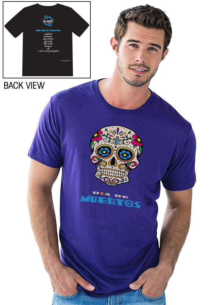 Day of the Dead - T-Shirt- Cobalt